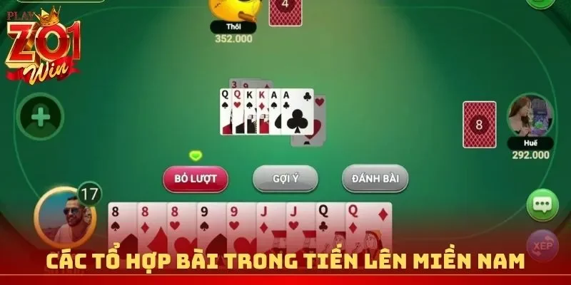 Các tổ hợp bài phổ biến trong Tiến lên miền Nam