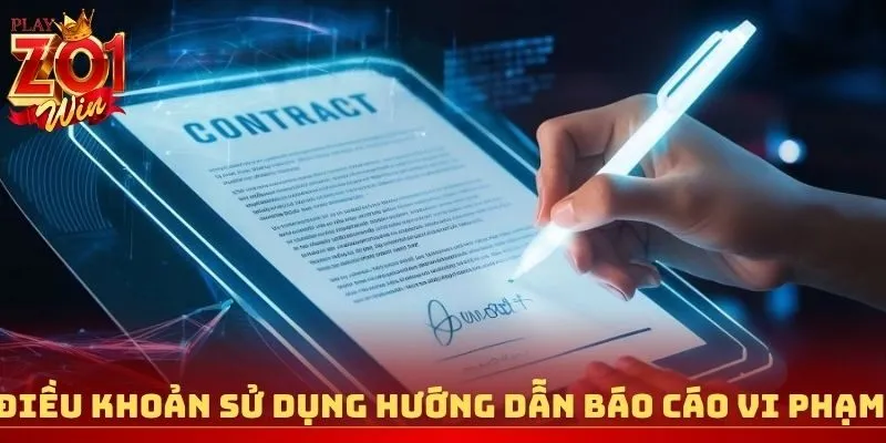 Điều khoản sử dụng hướng dẫn báo cáo vi phạm