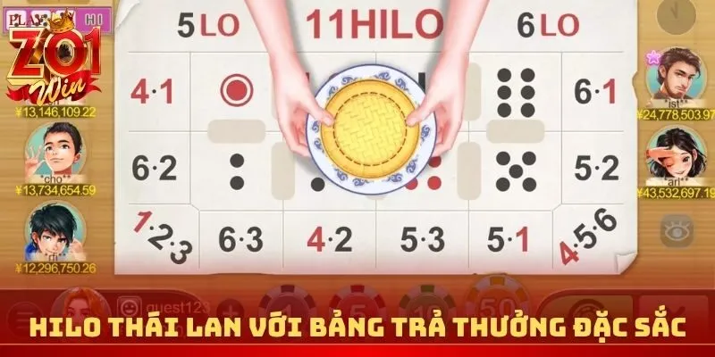 Hilo Thái Lan với bảng trả thưởng đặc sắc