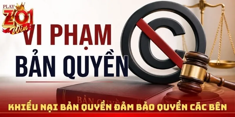 Khiếu nại bản quyền đảm bảo quyền lợi các bên