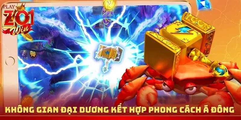 Không gian đại dương kết hợp phong cách Á Đông đặc sắc
