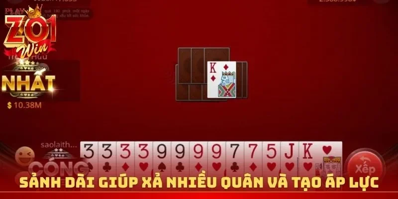 Sảnh dài giúp xả nhiều quân và tạo áp lực