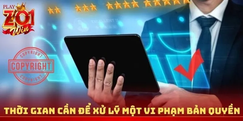 Thời gian cần để xử lý một vi phạm bản quyền