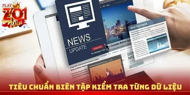 Tiêu chuẩn biên tập kiểm tra từng dữ liệu
