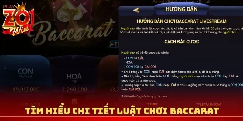 Tìm hiểu chi tiết luật chơi Baccarat