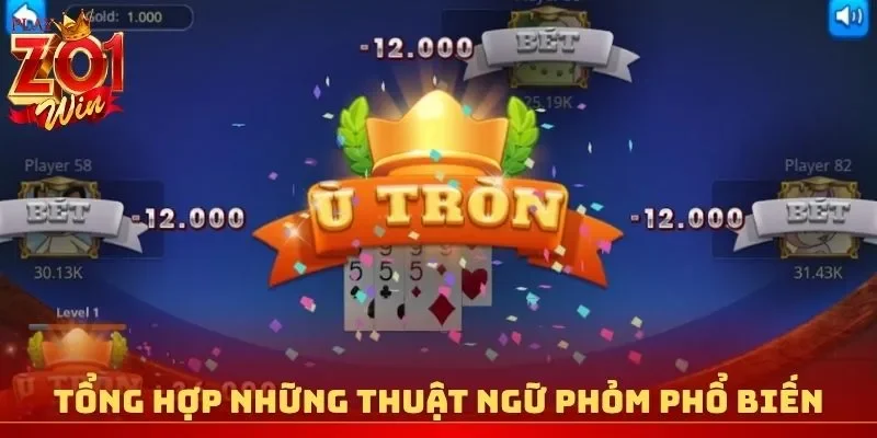 Tổng hợp những thuật ngữ Phỏm phổ biến