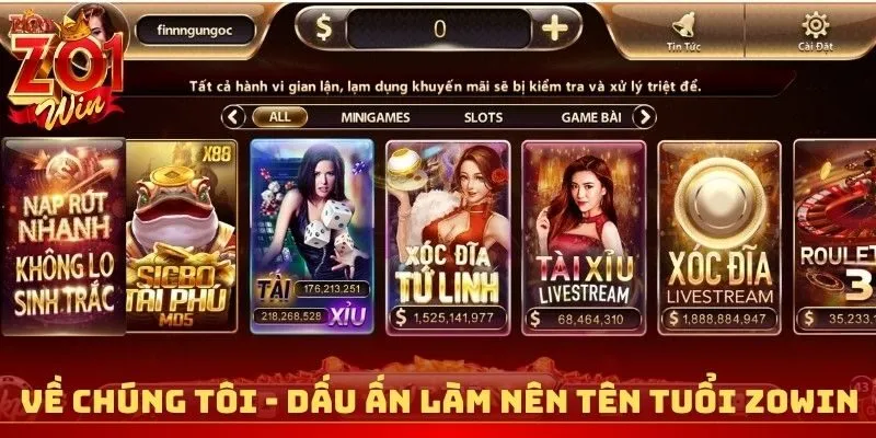 Về chúng tôi - Dấu ấn làm nên tên tuổi Zowin